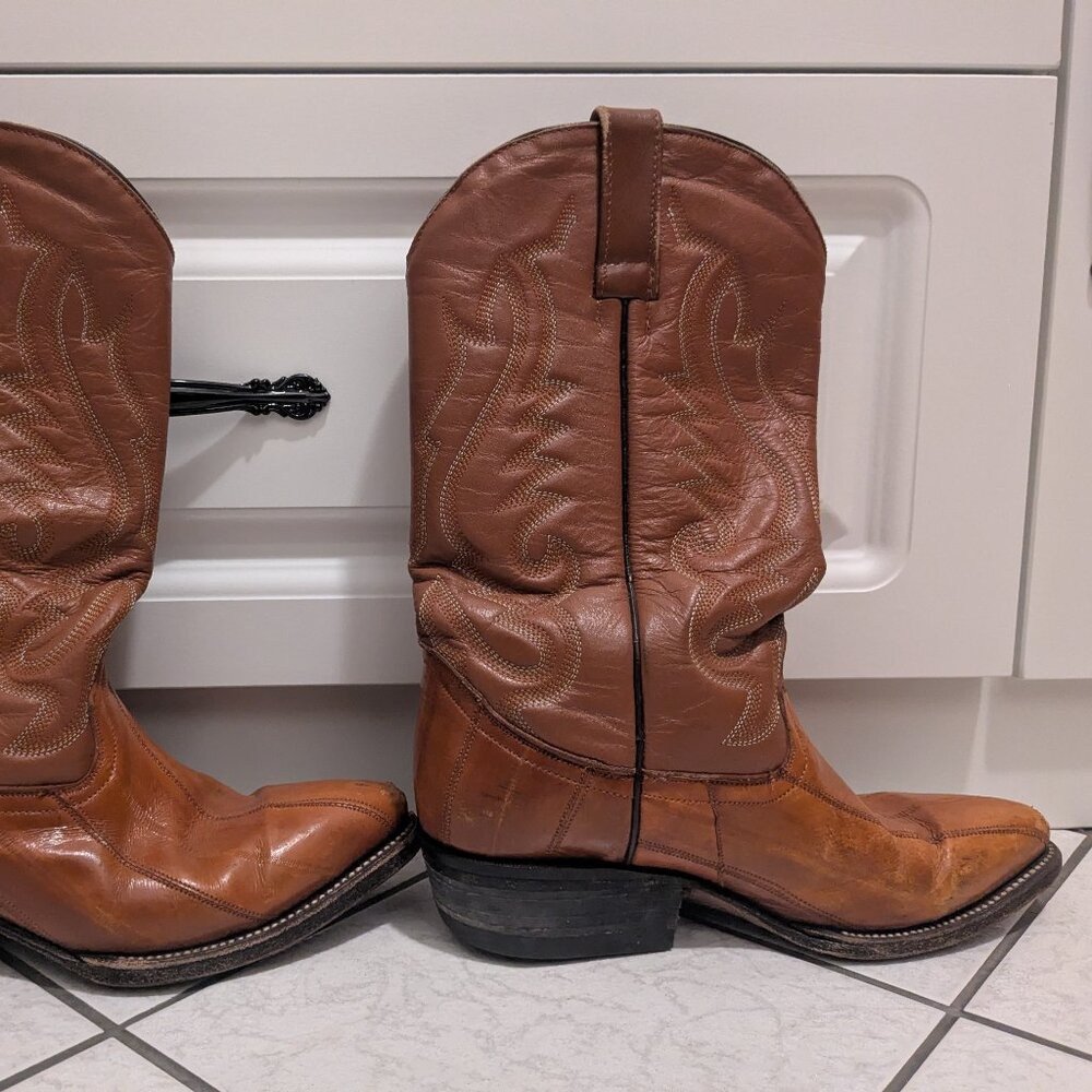 Cañada Grande Mexican cowboy boots eelskin 7.5